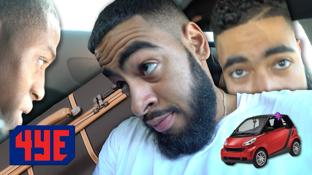 3 Men, 5 Suitcases, 1 Tiny Car.