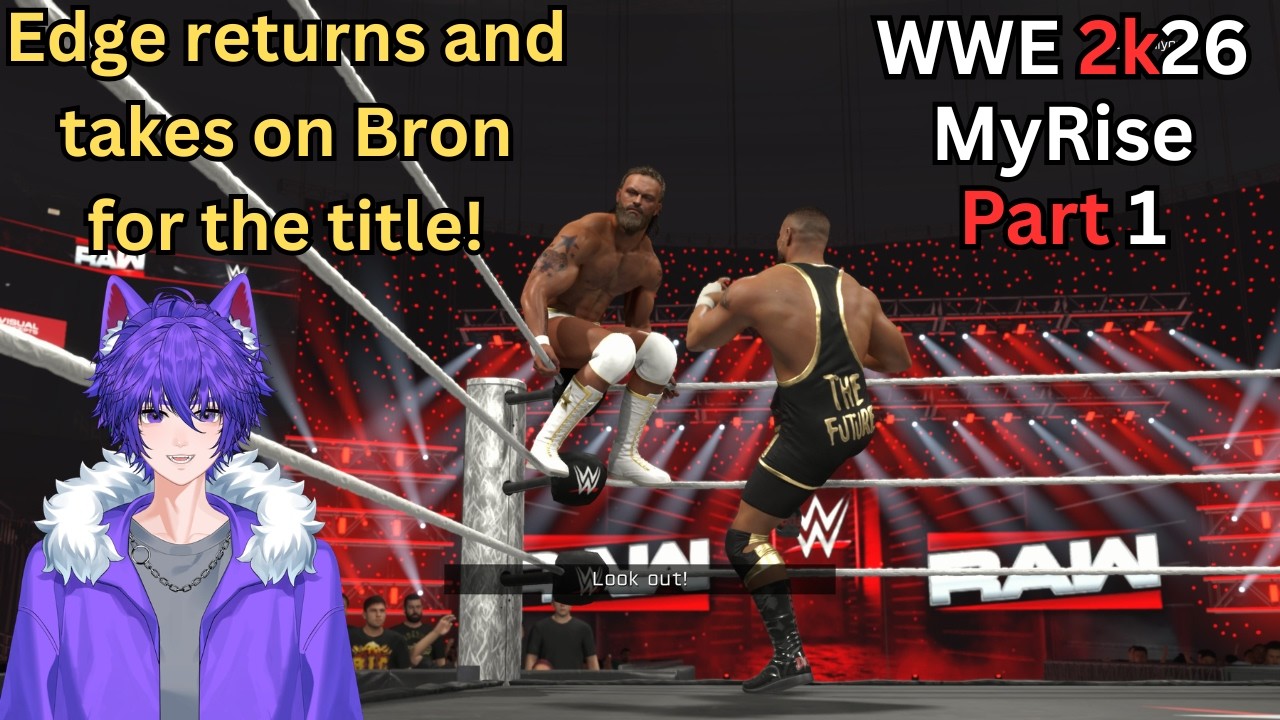 Edge returns to WWE and faces Bron Breakker for the WWE Championship! / WWE 2k26 Mens MyRise Part 1!