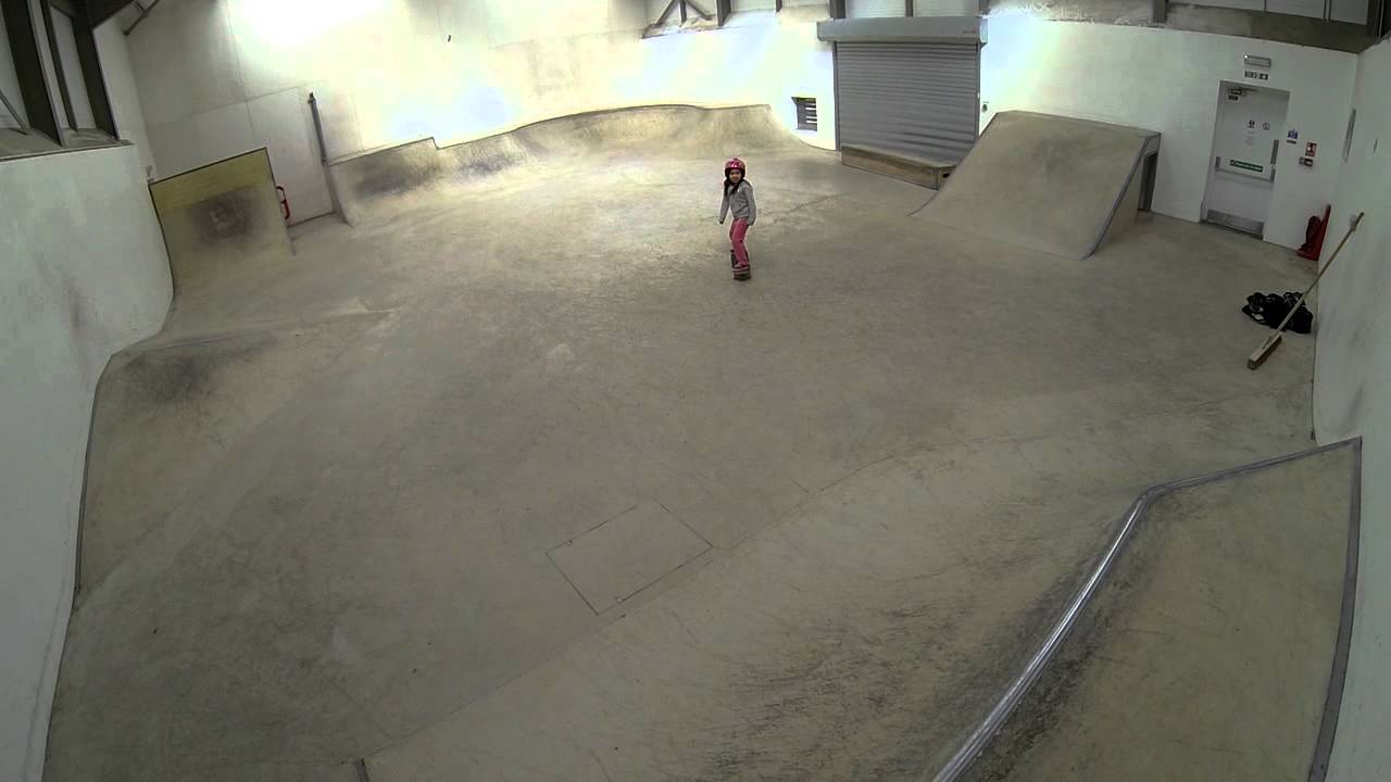 Skating around the (half) bowl.