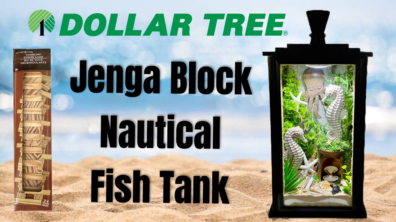 Аквариум для рыб Dollar Tree Jenga Block