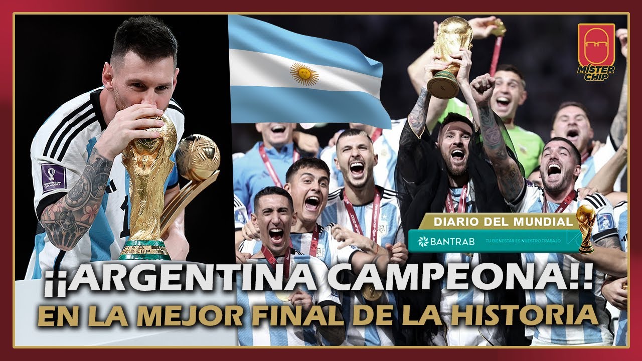 ¡¡ARGENTINA CAMPEONA en UNA FINAL ÉPICA!! MESSI ya tiene su MUNDIAL. BRUTAL DI MARIA. KILLER MBAPPE