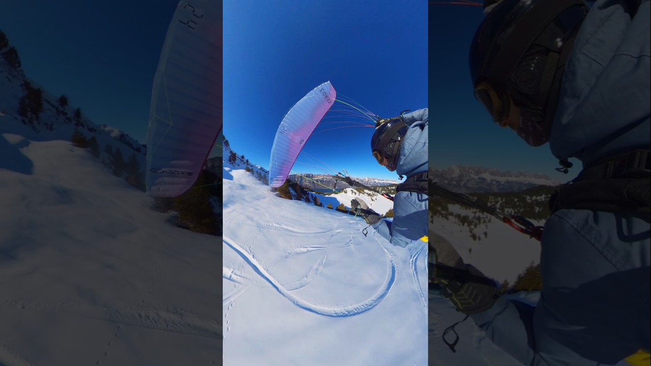 Third section of my favorite local speedfly course 🪂⛷️