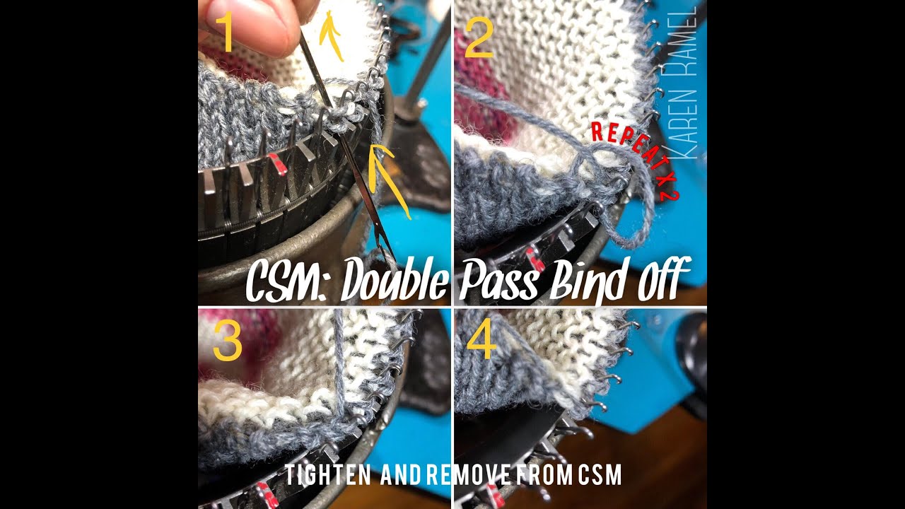 CSM: Bind-Off - Double Pass ON MACHINE