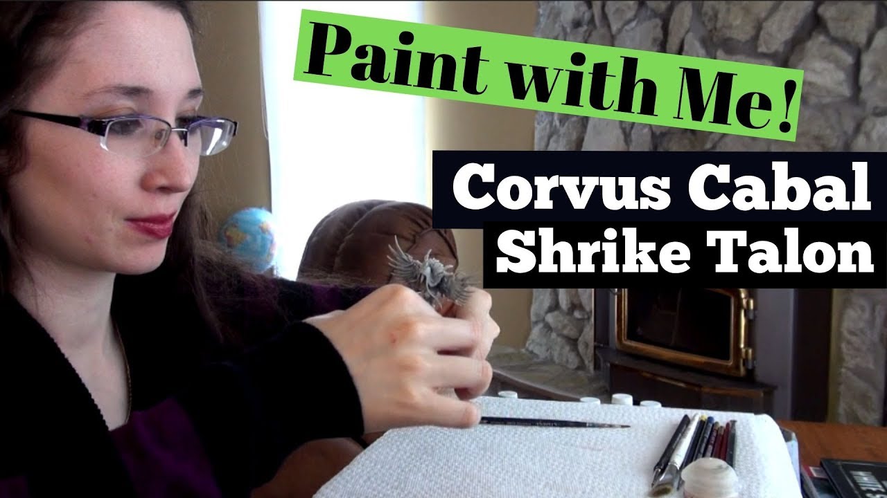 Paint with Me! Warcry Corvus Cabal Shrike Talon Painted in an Original Colour Scheme