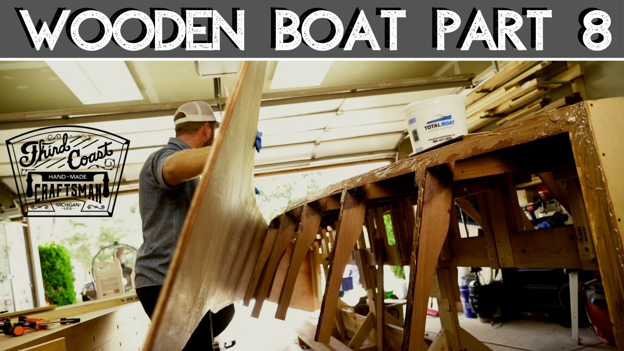 Wooden Boat Build // Part 8: Nailing Sides to Frame