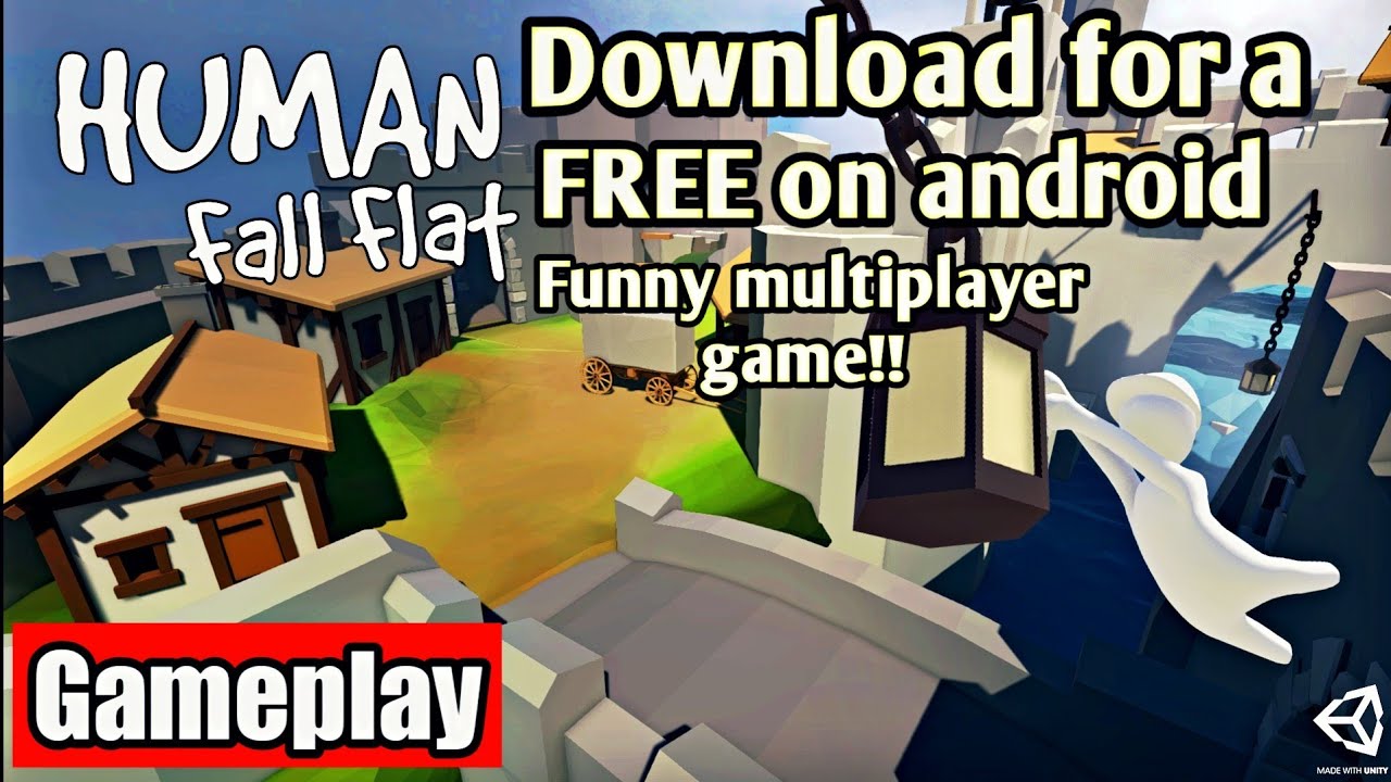 How to download human fall flat FREE on android gameplay funny multiplayer game 😲??