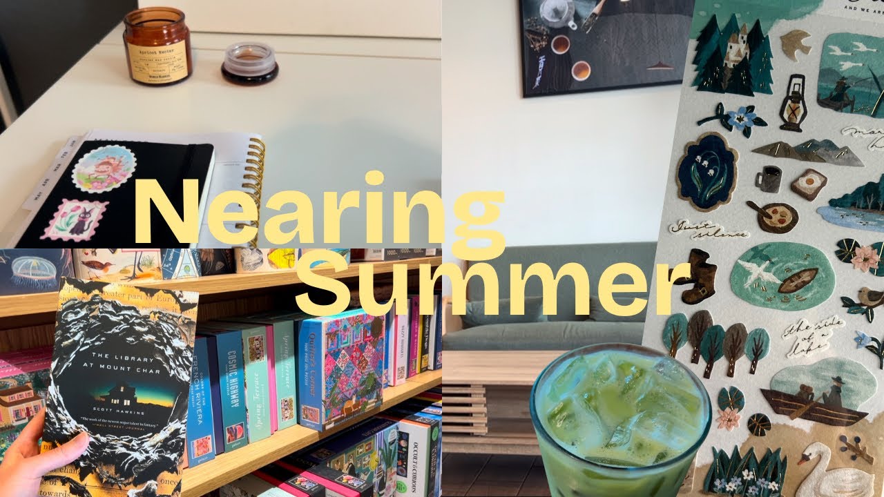 Nearing summer | new stickers, current read, starting a puzzle