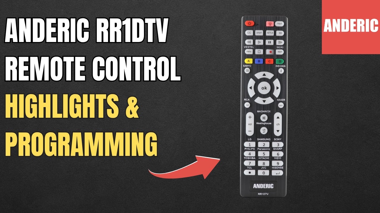 Универсальный пульт дистанционного управления для Smart TV Anderic RR1DTV &mdash; основные функции и пр...