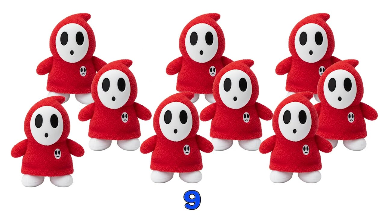 ニンテンドーキャラクター似顔絵 Nintendo 赤ちゃん向け「マリオキャラクターかぞえるよ」