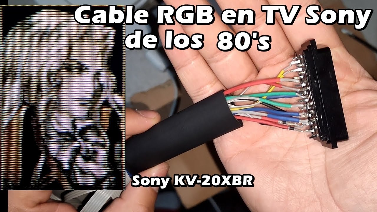 Cable RGB para TV sony de los 80's / KV-20XBR 34pin port