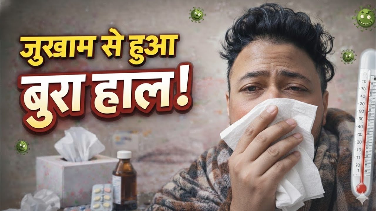 जुखाम से हुआ बुरा 😦 हाल!! “Spend A Day Sick Day  With Us ✨|| Shantysona Vlogs