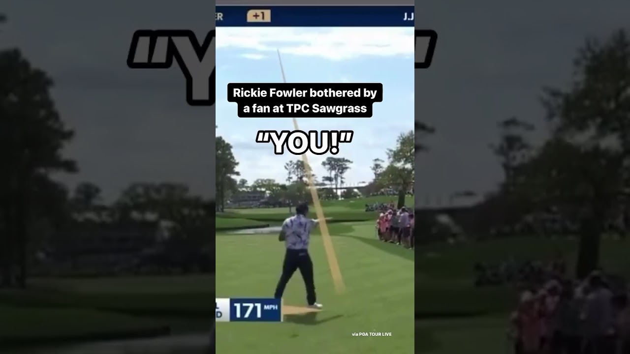 Rickie Fowler reaguje na pstryknięcie kamery przez widza 👀