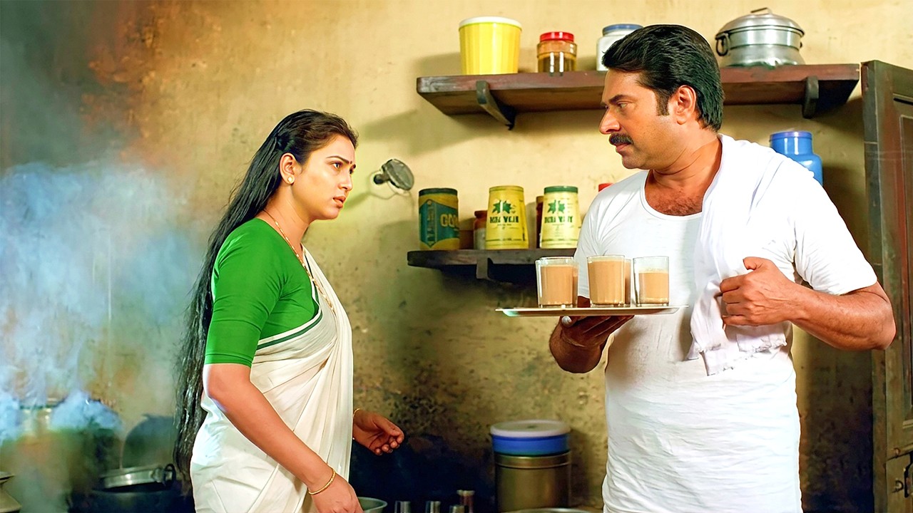 മാന്യന്മാര് വരണ വീടാണേ.. കാച്ചിലാ അവർക്ക് തിന്നാൻ കൊടുക്കാ | Mammootty, Geetha Vatsalyam Movie Scene