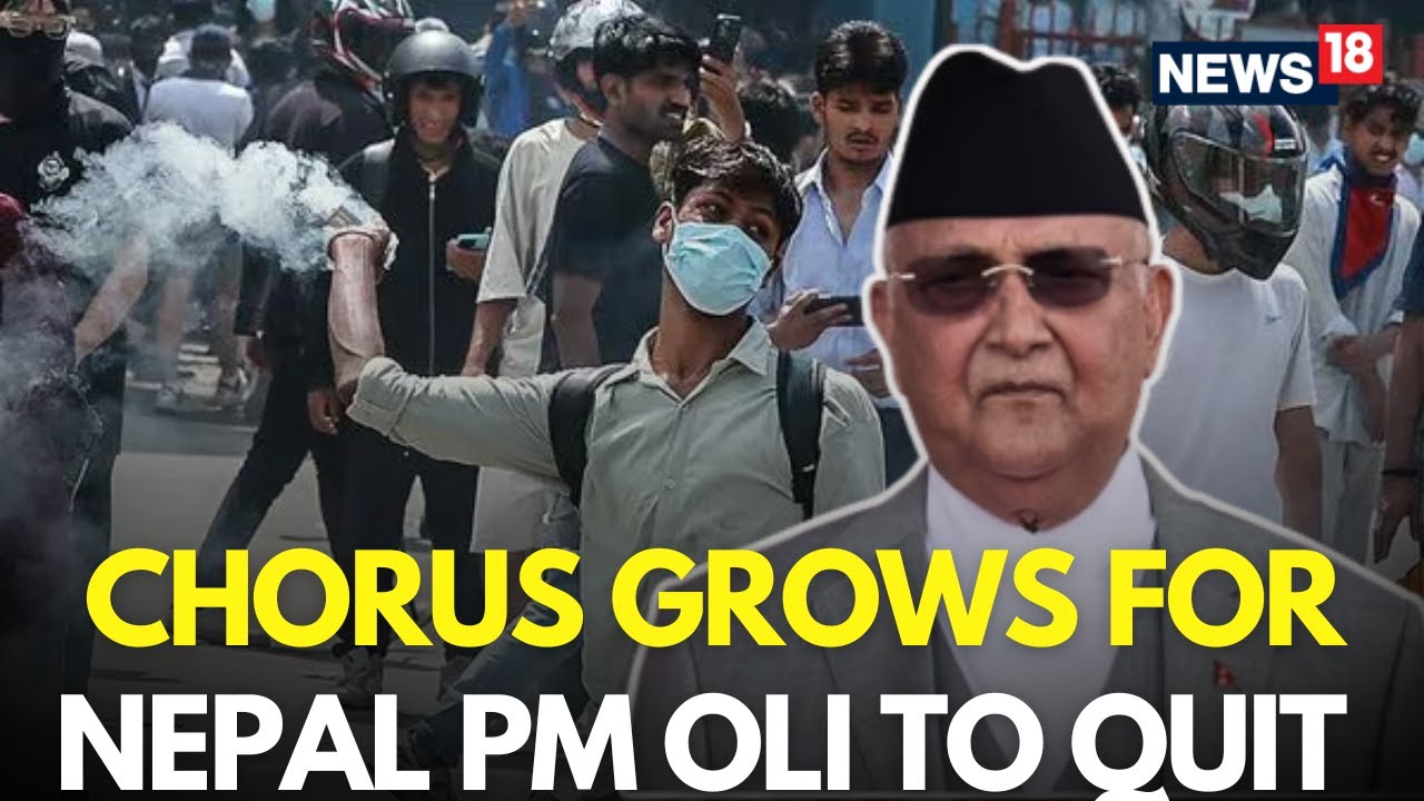 Протесты в Непале в прямом эфире | Улицы Катманду оглашаются лозунгами &laquo;Бросай Оли!&raquo; | Протесты п...