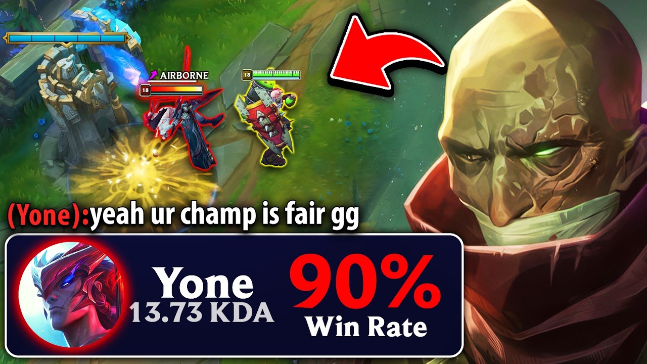 I made this 90% win rate Yone smurf hate his life... (WHEN THE SMURF GETS OWNED)