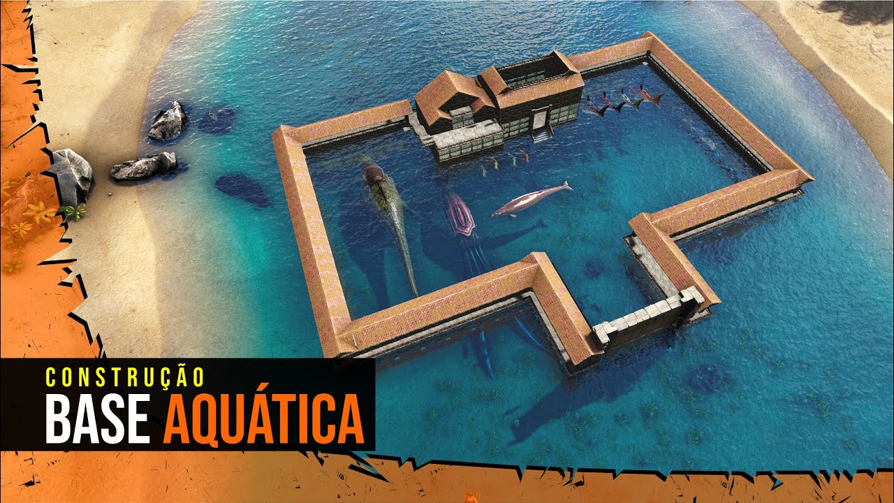 COMO fazer uma BASE AQUÁTICA no Ark (Speed Build)