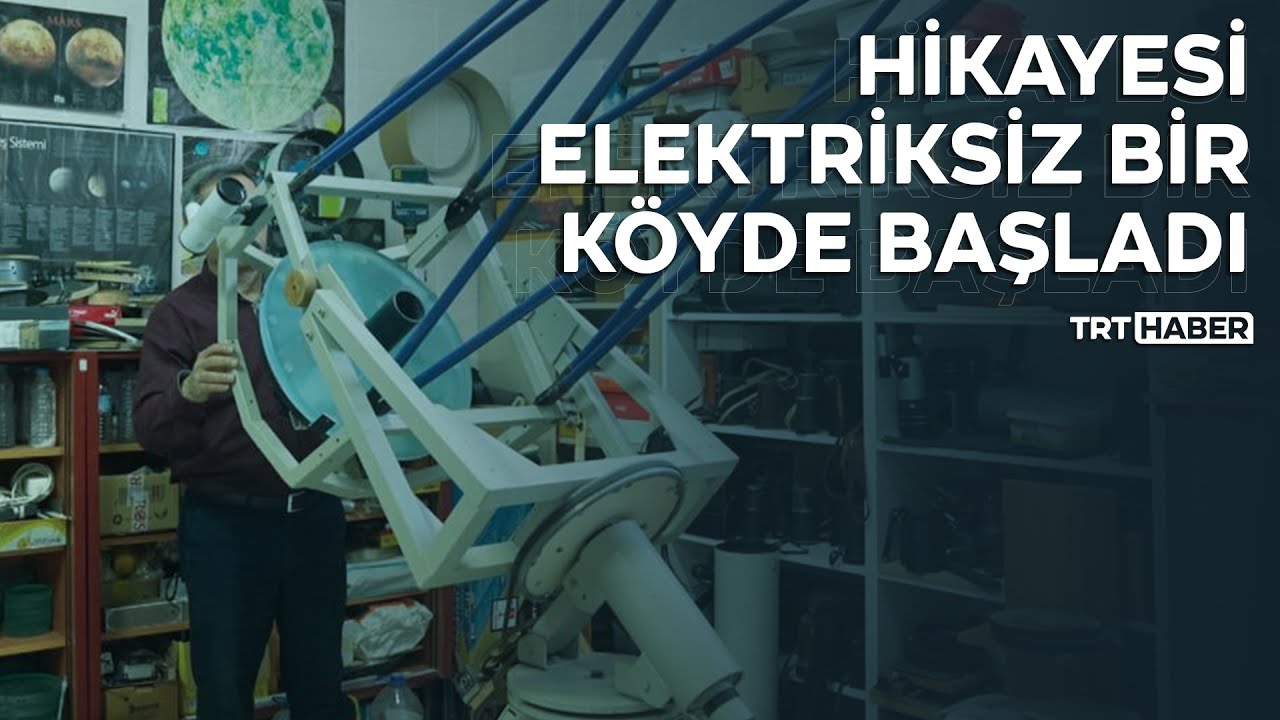 Uzay merakıyla kendi teleskobunu yaptı