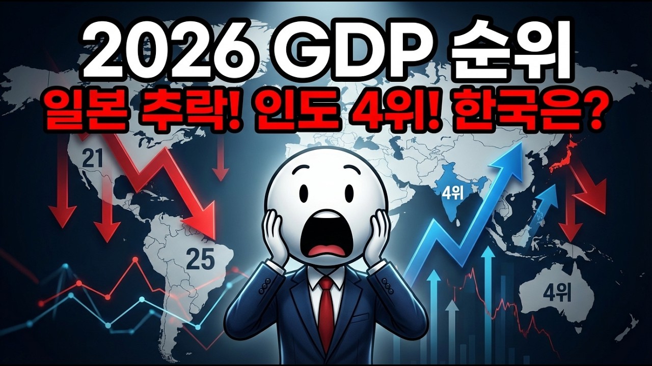 2026년 세계 GDP 순위 전망💥 일본 추락하고 인도 4위 등극, 한국의 성적표는?