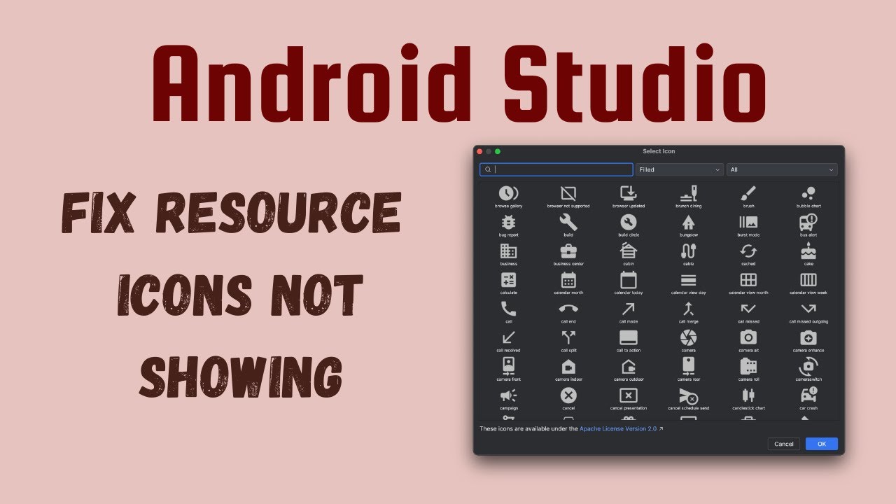 Fix Drawable Resource Icons Not Showing in Android Studio