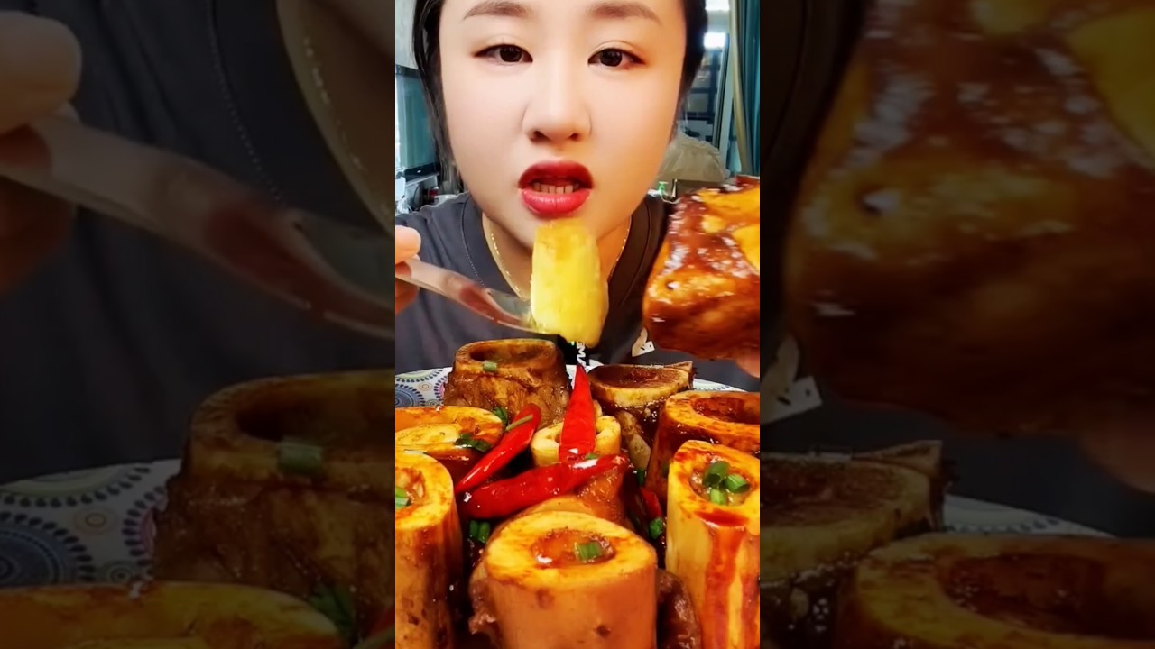 Sweet and spicy beef bone marrow