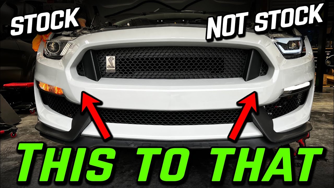 Shelby GT350 Mustang Race Car Build Aftermarket Headlights & Taillights
