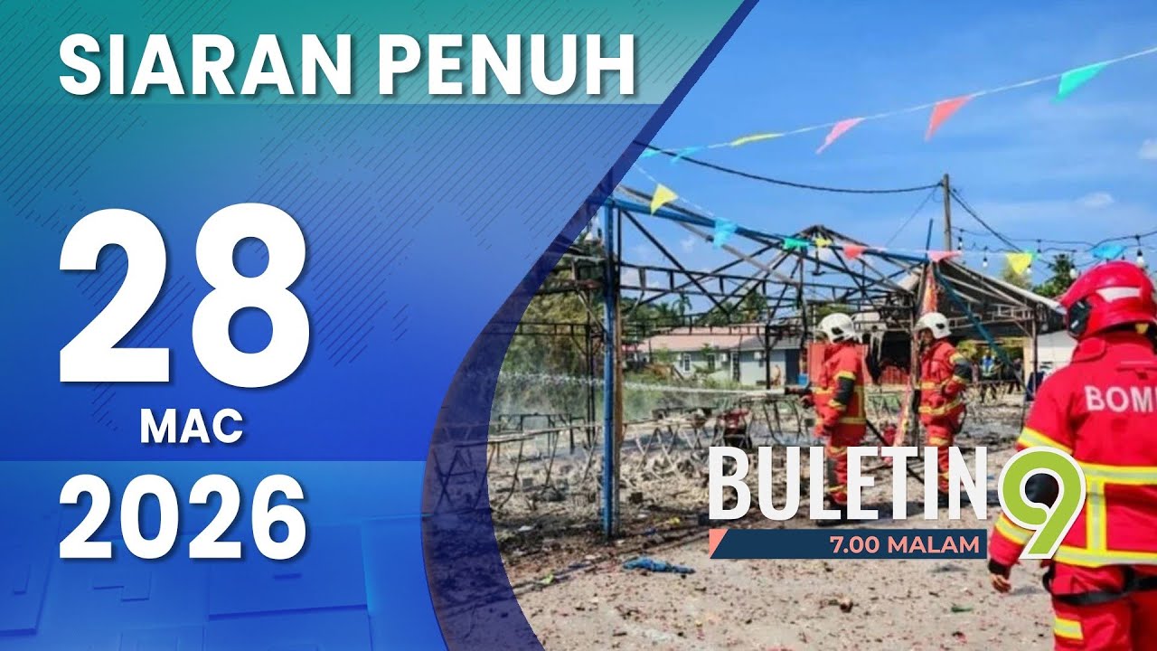 Peniaga Cedera, 4 Khemah Mercun, Bunga Api Terbakar | Buletin TV9, 28 Mac 2026