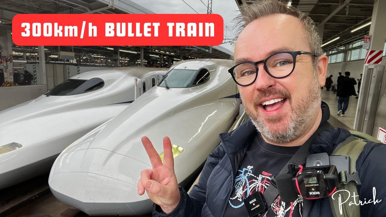 Riding Japan's Bullet Train in First Class! NOZOMI from Osaka to Tokyo