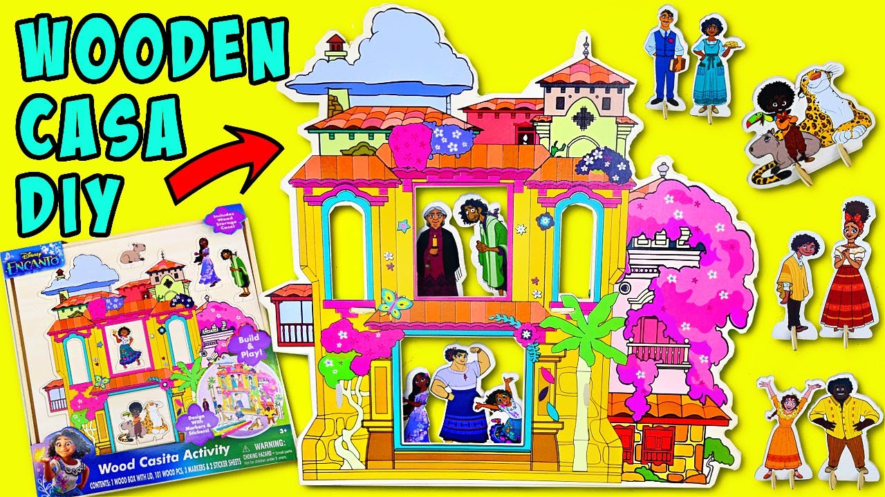 Disney ENCANTO Wood Casita Activity DIY with the Family Madrigal