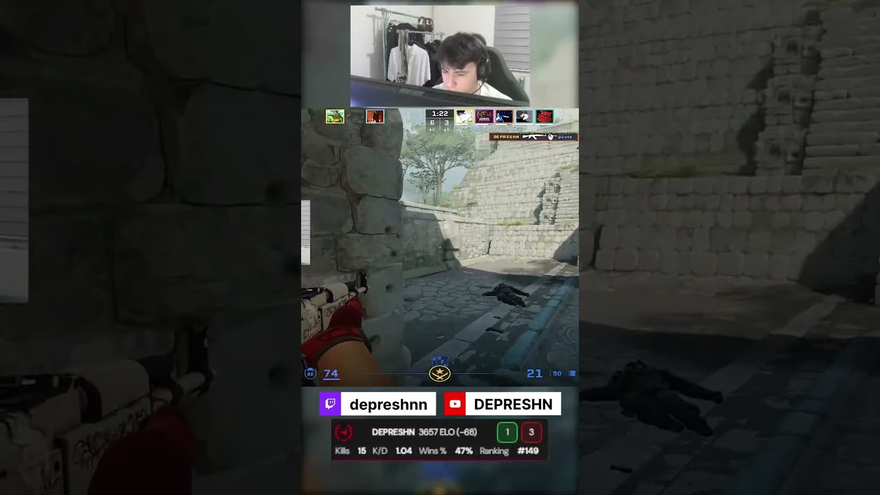 Fast 3k on Ancient - Faciet 3600 elo - #cs2 #faceit #stram #highlight