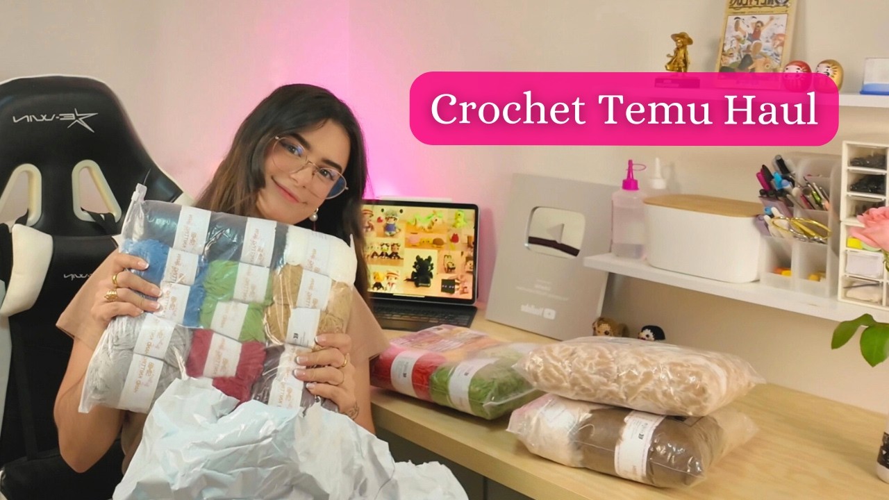 Temu me mandó TODO ESTO 😱 ¿Funciona para hacer amigurumis? | Unboxing honesto ✨