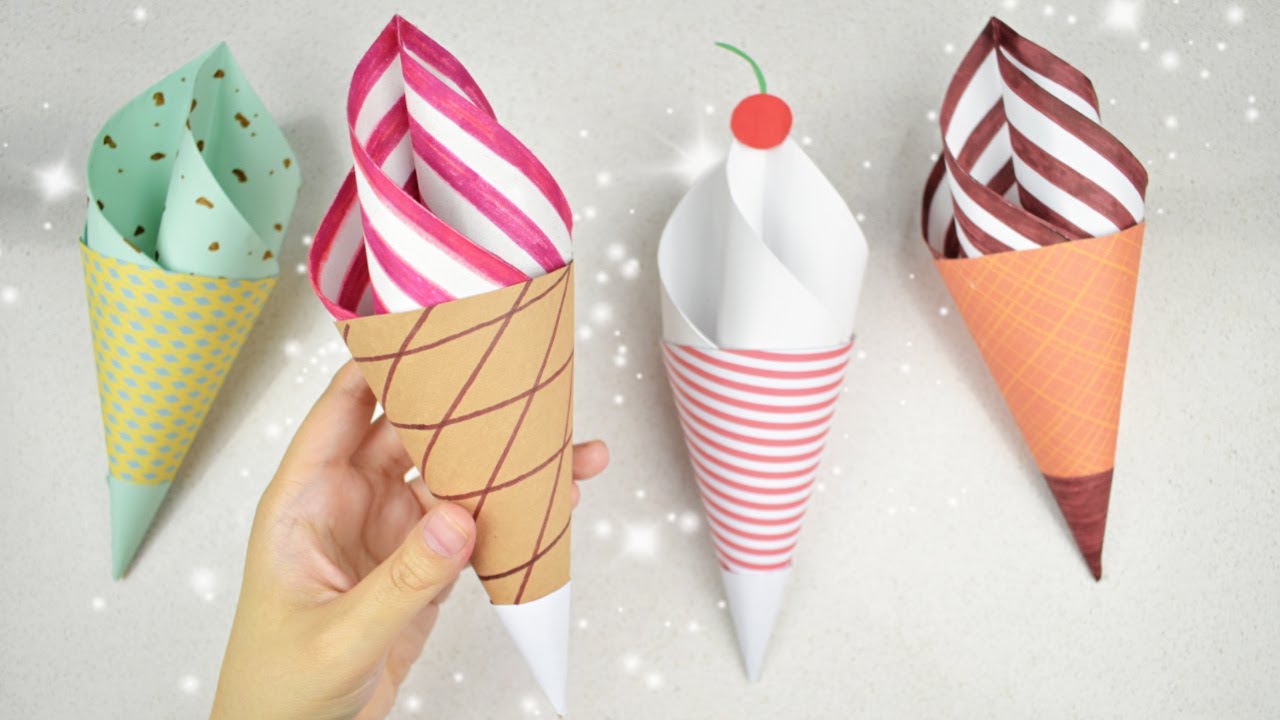 Cono de Nieve de Papel