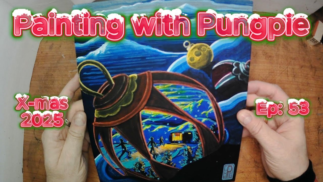 Magical Christmas painting