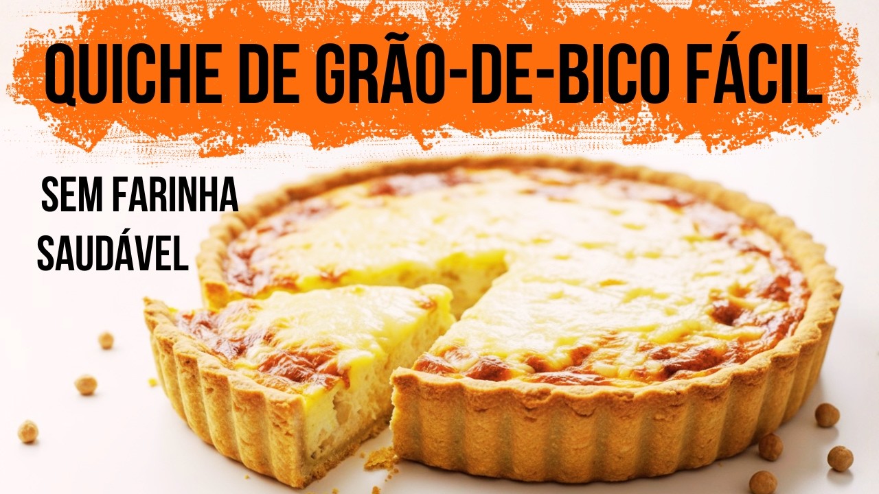 A melhor QUICHE de GRÃO-de-BICO (sem glúten) Massa FIT e fácil de fazer!