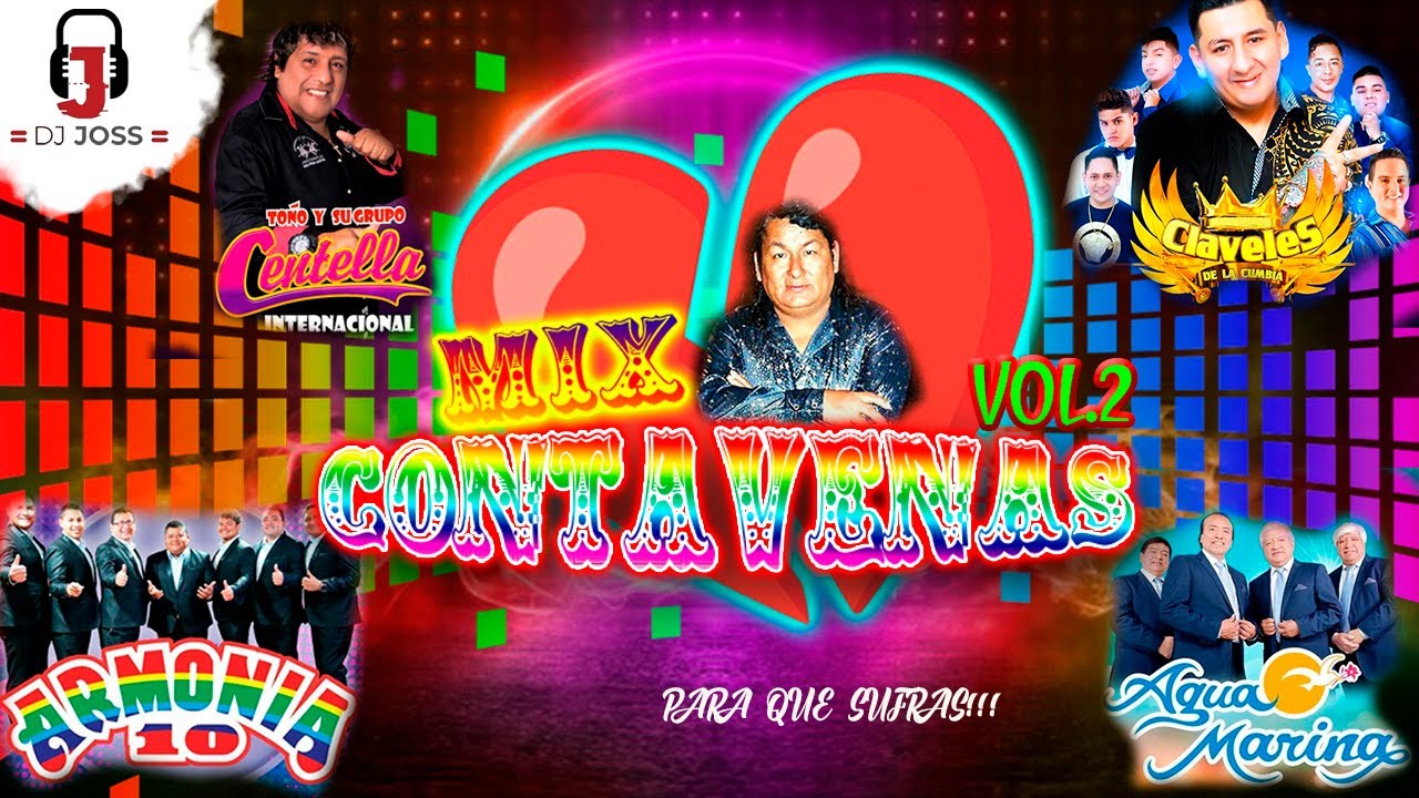 MIX CORTAVENAS VOL.2 AGUA MARINA, ARMONÍA 10, CLAVELES DE LA CUMBIA, TOÑO CENTELLA, CHACALON DJ JOSS