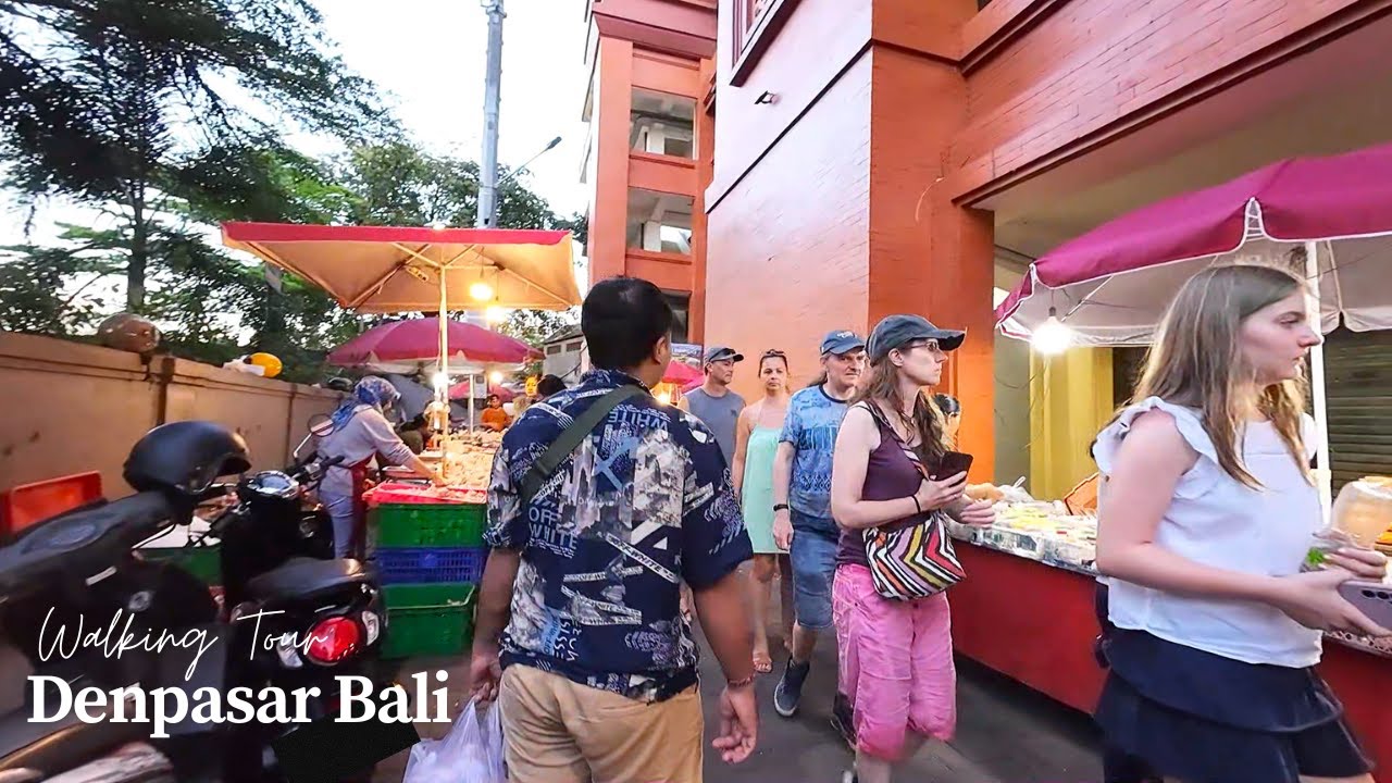 Walking Along Denpasar Bali Old Town Street | Walking Tour Bali Today 2025 Weekend Vibes