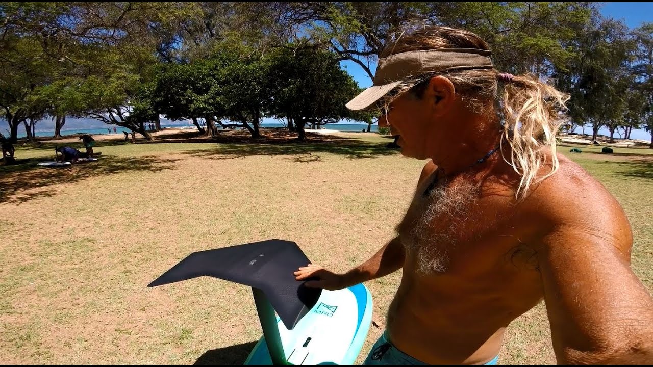 Triton T1 monowing foil test for winging. Mauisurfreport.blogspot.com