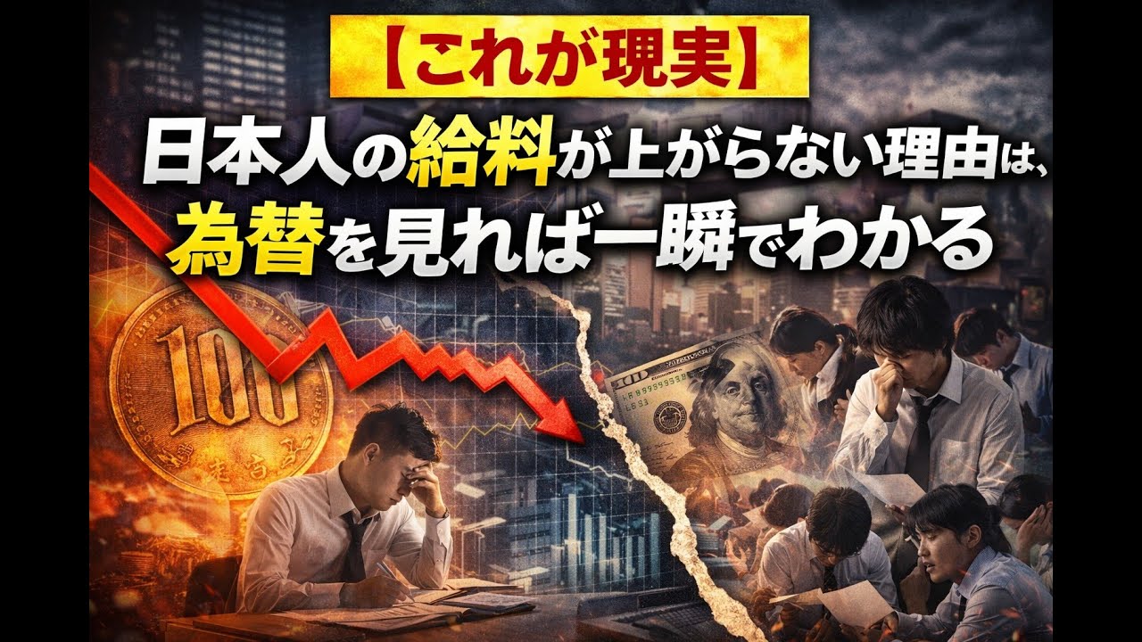 【これが現実】日本人の給料が上がらない理由は為替を見れば一瞬でわかる