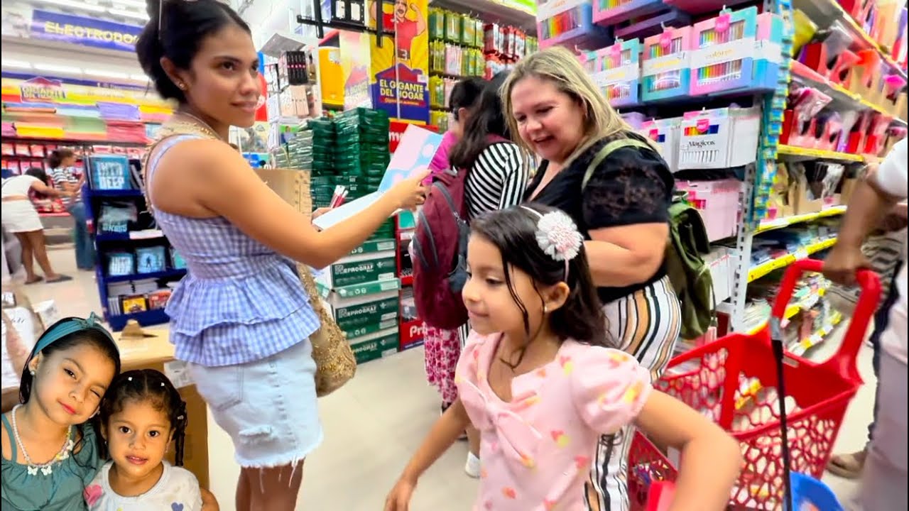 Comprando los útiles escolares  acompáñame