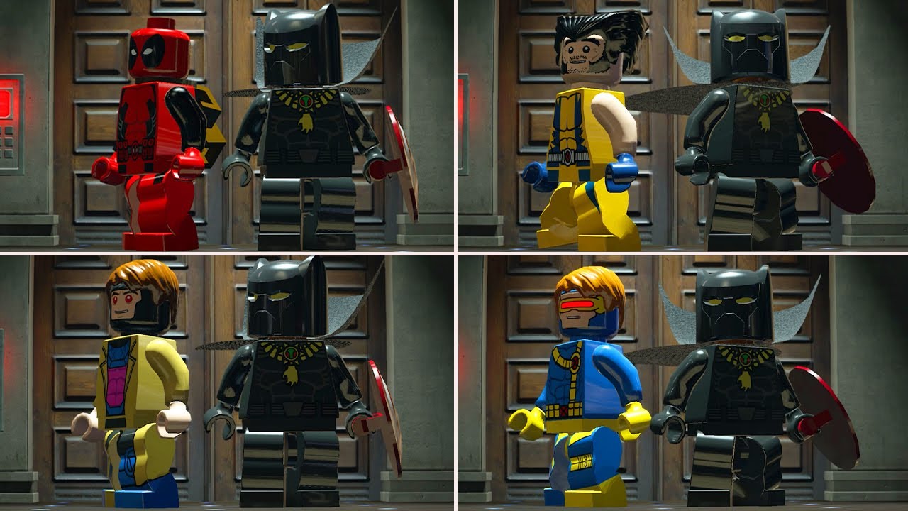 Все персонажи Людей Икс с Черной пантерой в LEGO Marvel Super Heroes