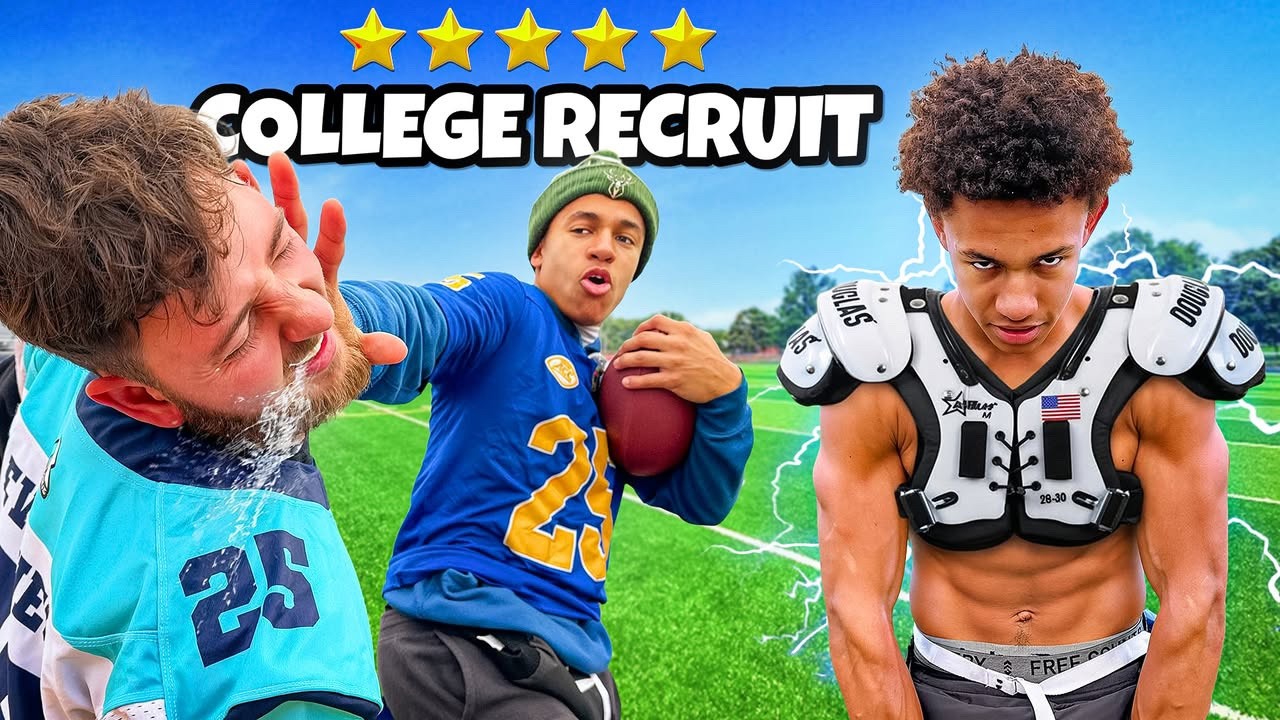 I play Backyard FOOTBALL VS a FIVE STAR College Recruit!