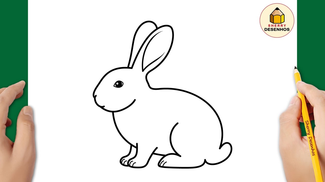 Como Desenhar um Coelho Fácil Passo a Passo 🐇 | Desenho Coelhinho da Páscoa
