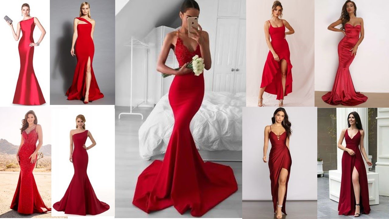 Ideas de vestido de gala color ROJO