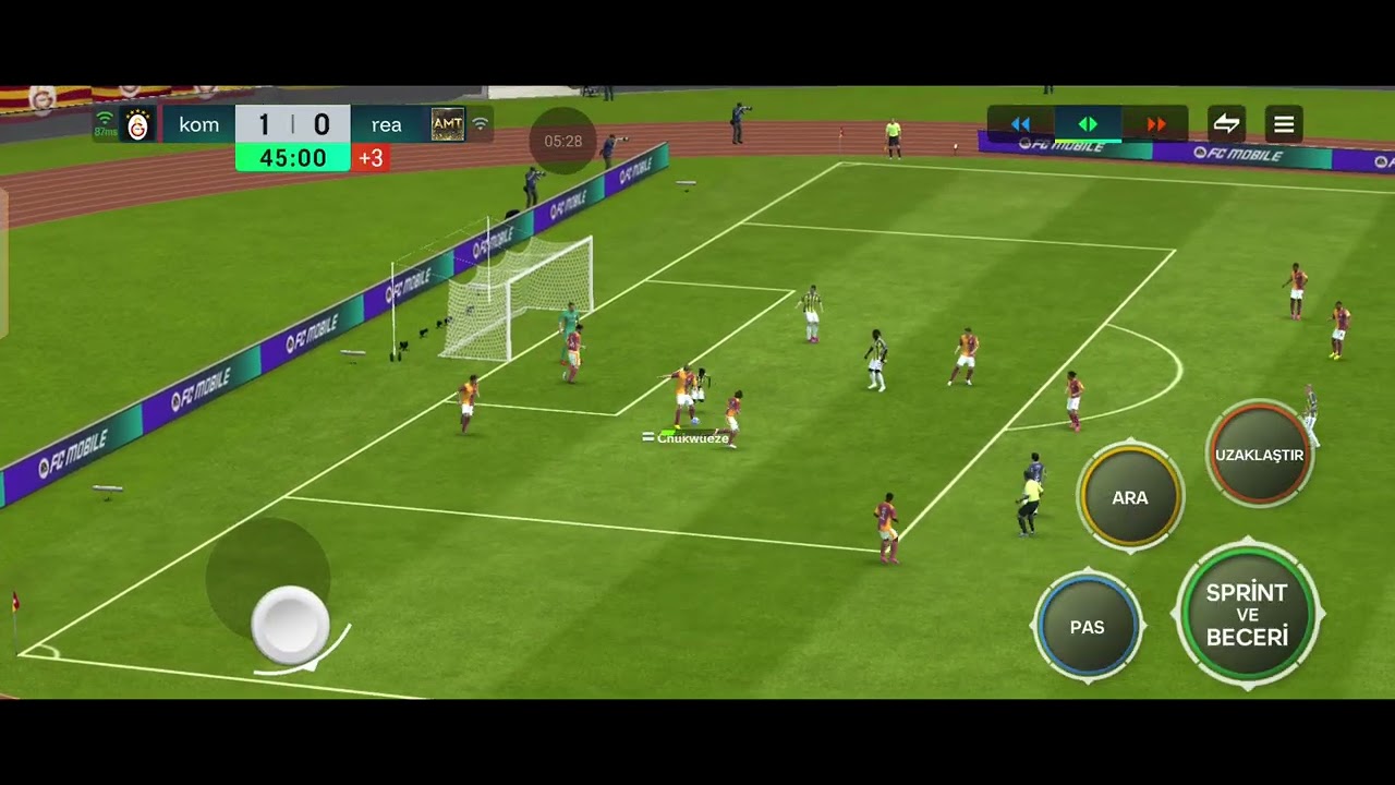 Galatasaray4:0fenerbahçe yendim fifa mobil