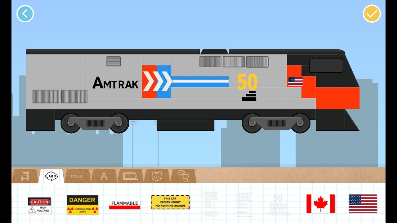 Cara Membuat AMTRAK P42DC Phase 1 (Request) - Labo Brick Train
