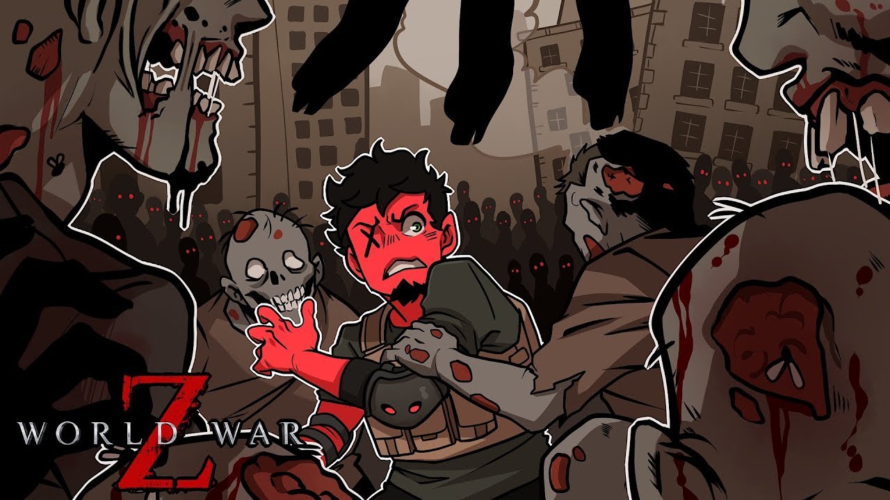 So...many...ZOMBIES! | World War Z (w/ H2O Delirious, Rilla, & Squirrel)