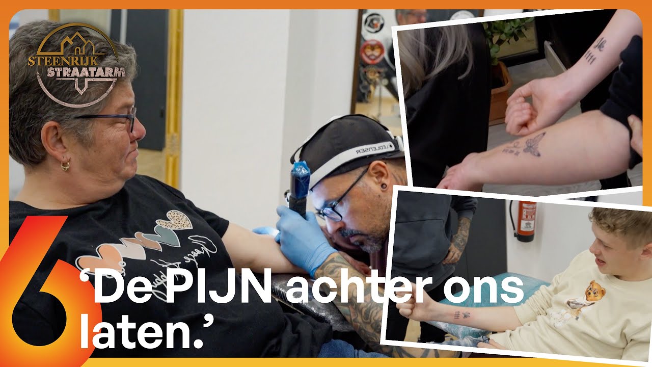 Moeder en zoon zetten EMOTIONELE TATOEAGE voor OVERLEDEN gezinslid! ✍️❤️ | Steenrijk, straatarm