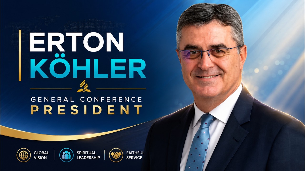 The newly elected GC President, Pastor Erton C. Köhler,  expressing his acceptance and commitment