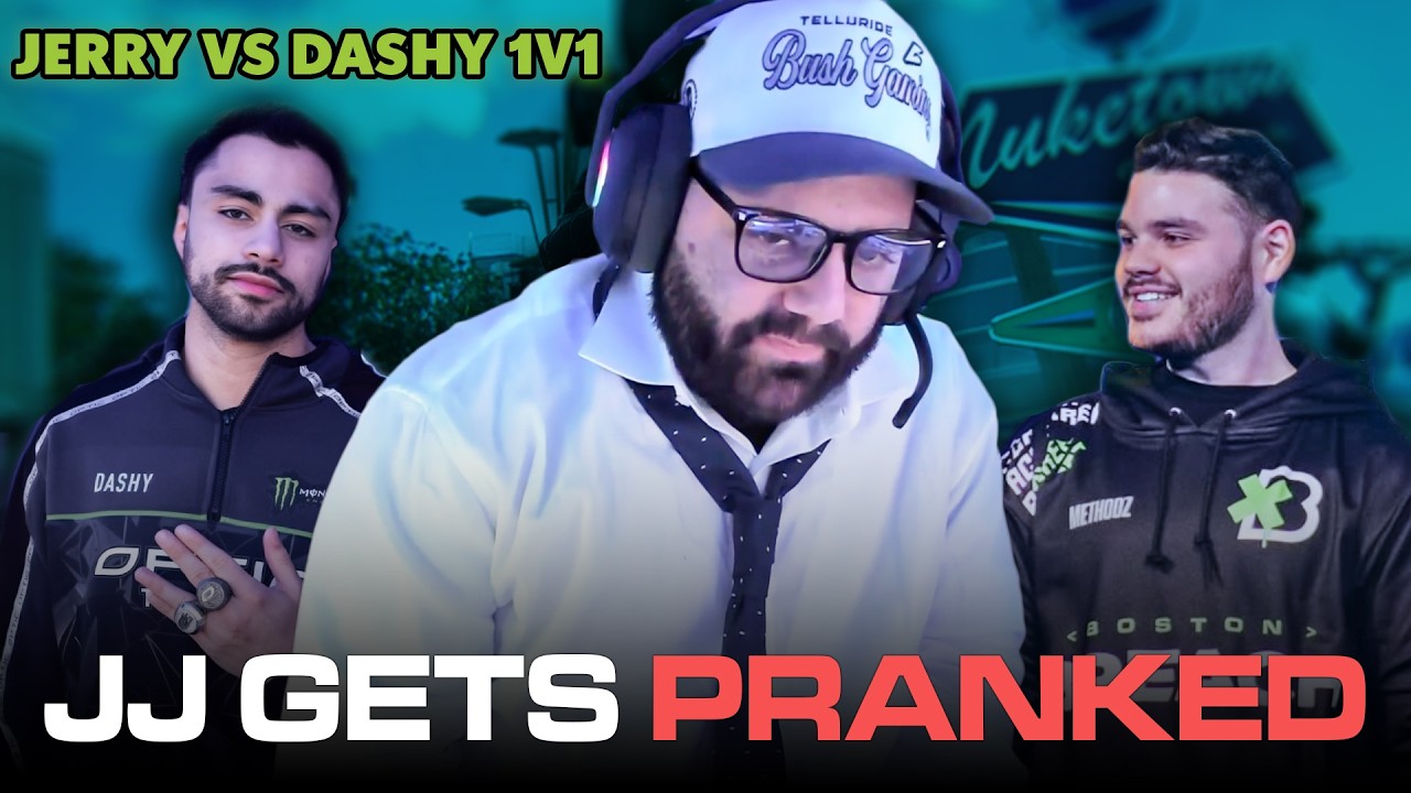 Jersey Jerry Reacts To Secret 1v1 Prank By Dashy & Methodz