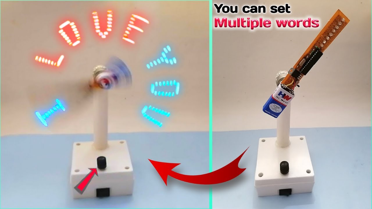 Magical Fan | Best POV Display | How to Make POV Display at Home | POV Display | Arduino Project