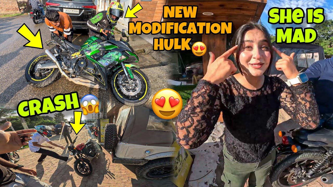 New Modification in Hulk😍 Cute Girl ke sath offroading😍 SUPERBIKE MODIFICATION❤️